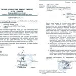 Foto : Surat Pernyataan Nurjaya atas pencemaran nama baik dan fitnah